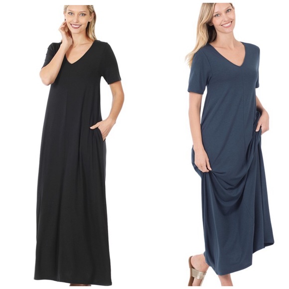 Gray Maxi Dress - Picture 2 of 2